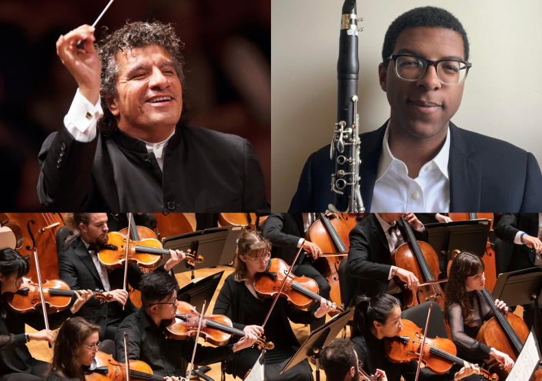 Giancarlo Guerrero, Najee Greenlee, and the Shepherd School Symphony Orchestra