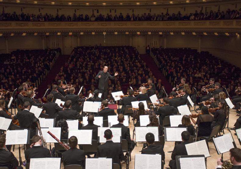 Shepherd School Symphony Orchestra debut performance at Carnegie Hall, Winter 2014
