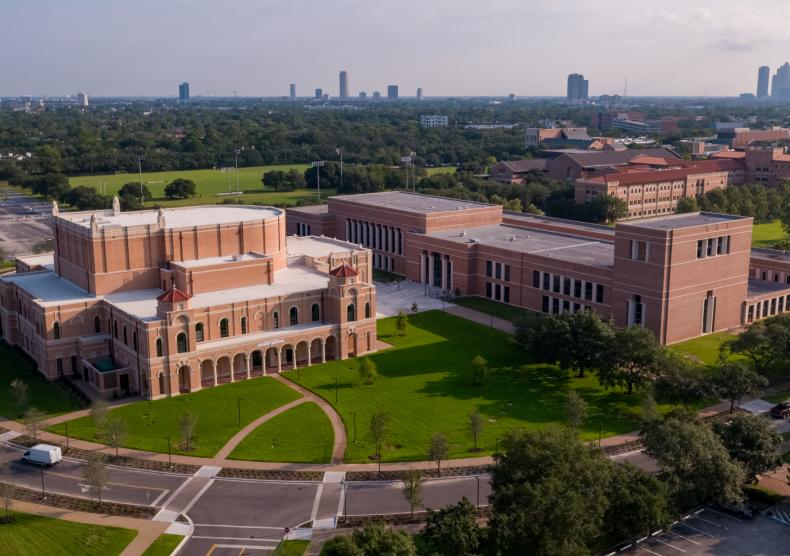 South side view of the Brockman Music and Performing Arts Center