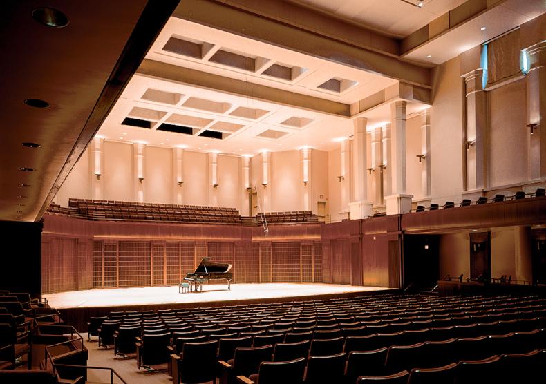 Audience view of Stude Concert Hall