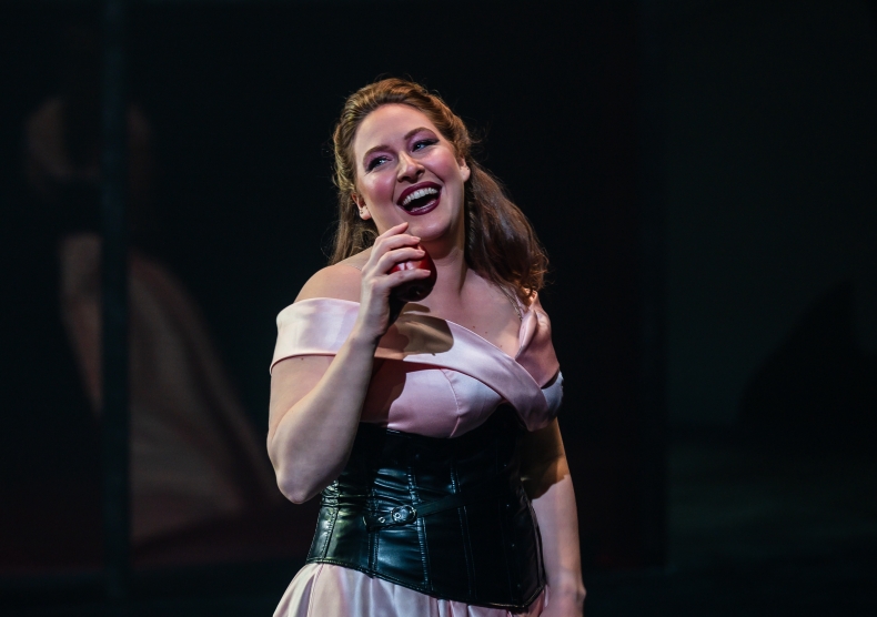 Tessa McQueen (MM '24) performing as Poppea during the Shepherd School's production of “L’incoronazione di Poppea”