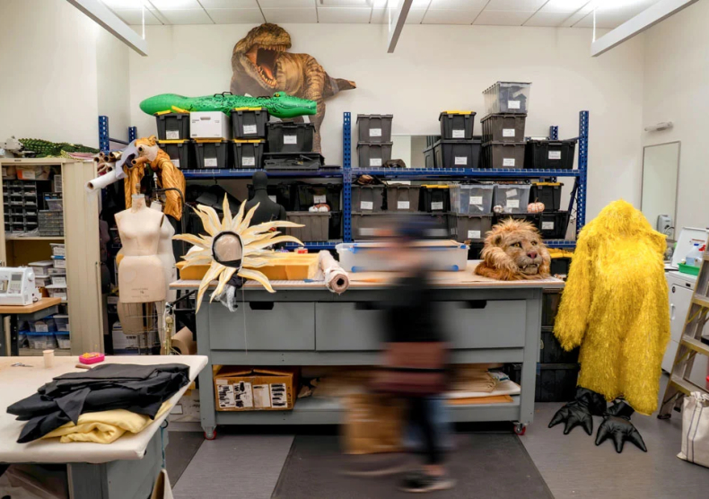 Costume shop in Brockman Hall for Opera