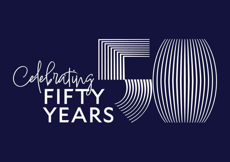 Graphic that says Celebrating 50 Years